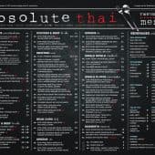 Absolute Thai menu page 1