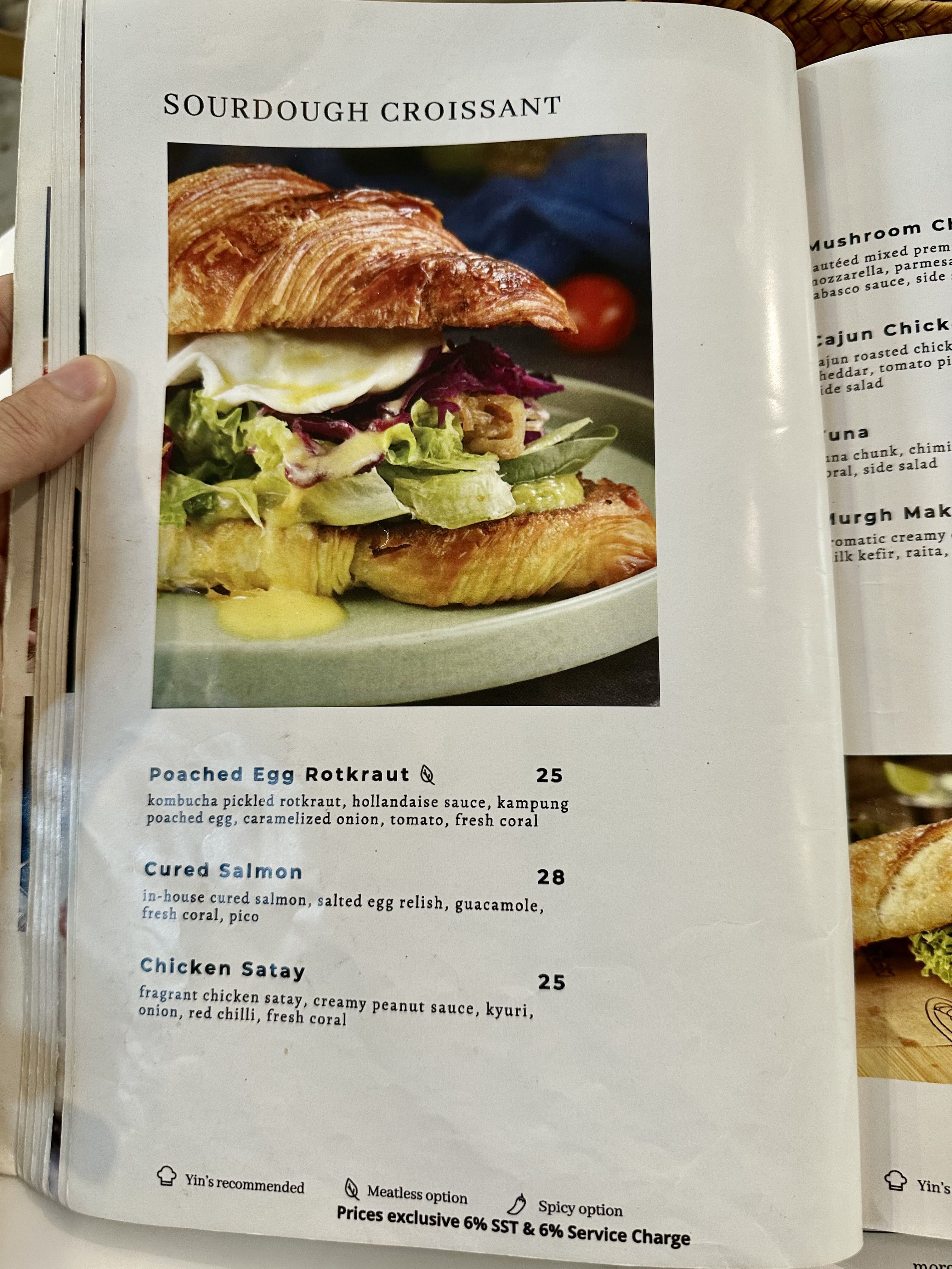 Yin's Sourdough Bakery & Cafe • Uptown 37 menu page 1