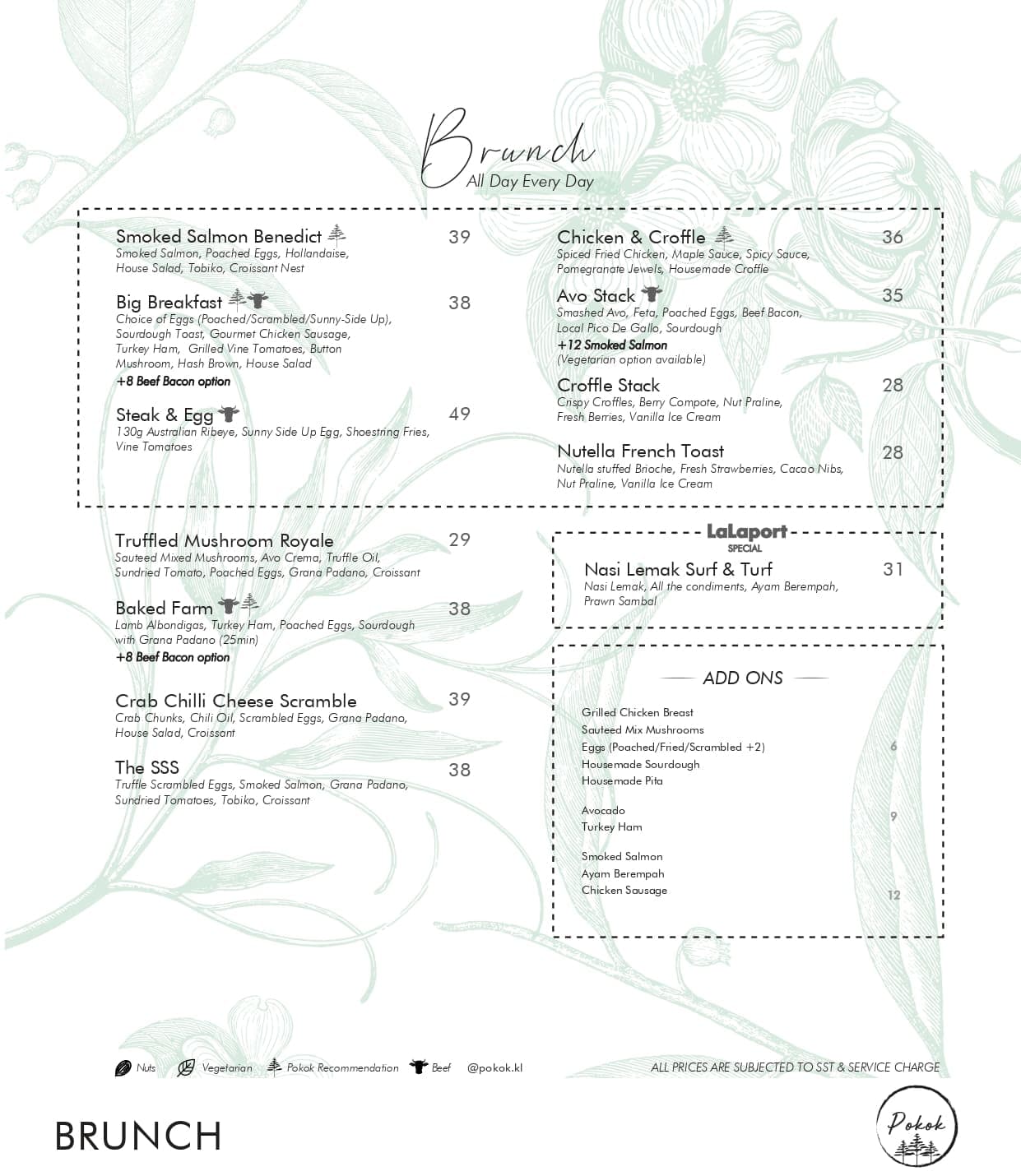 POKOK LaLaport menu page 1
