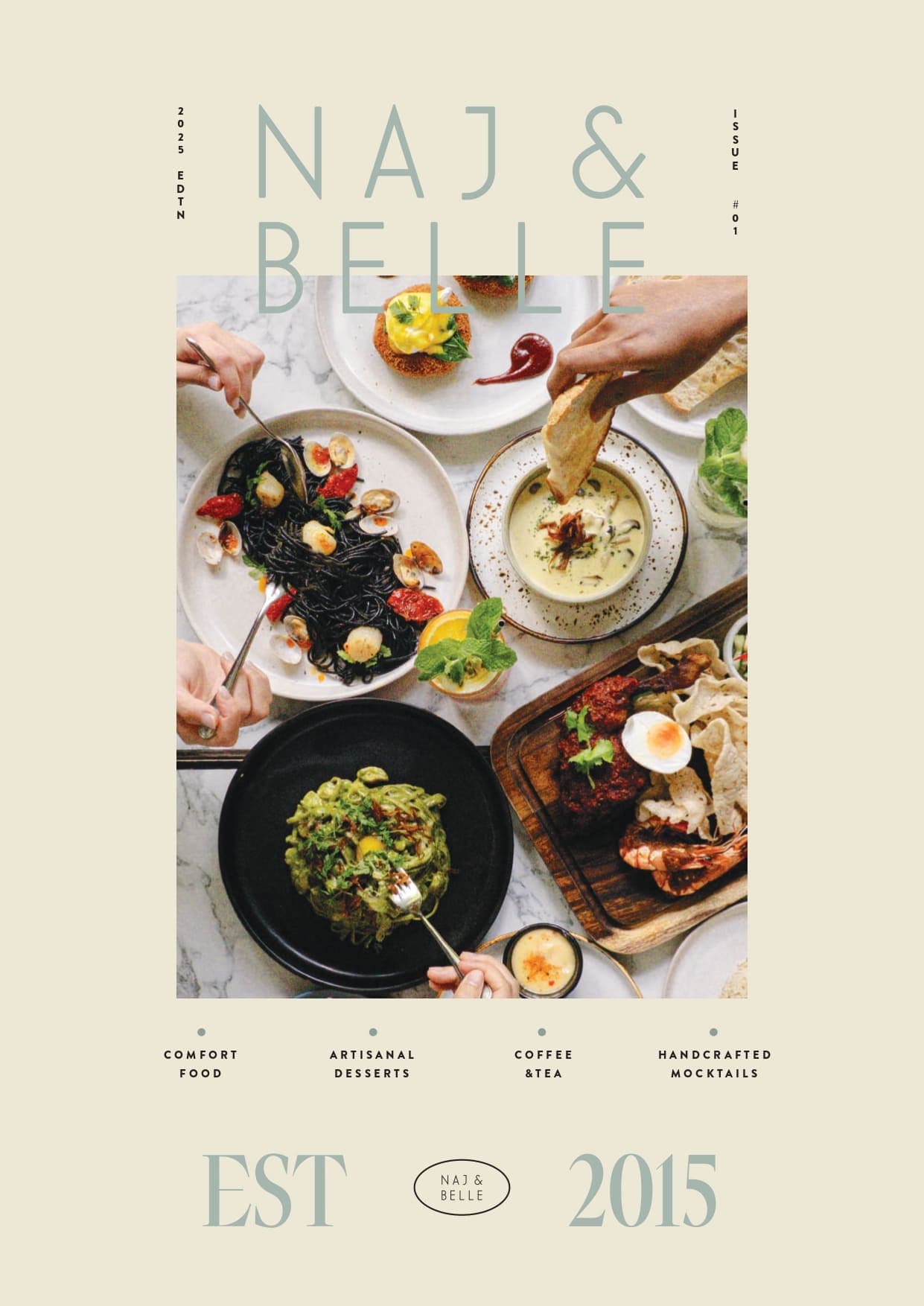 Naj & Belle Cafe Bangsar menu page 1