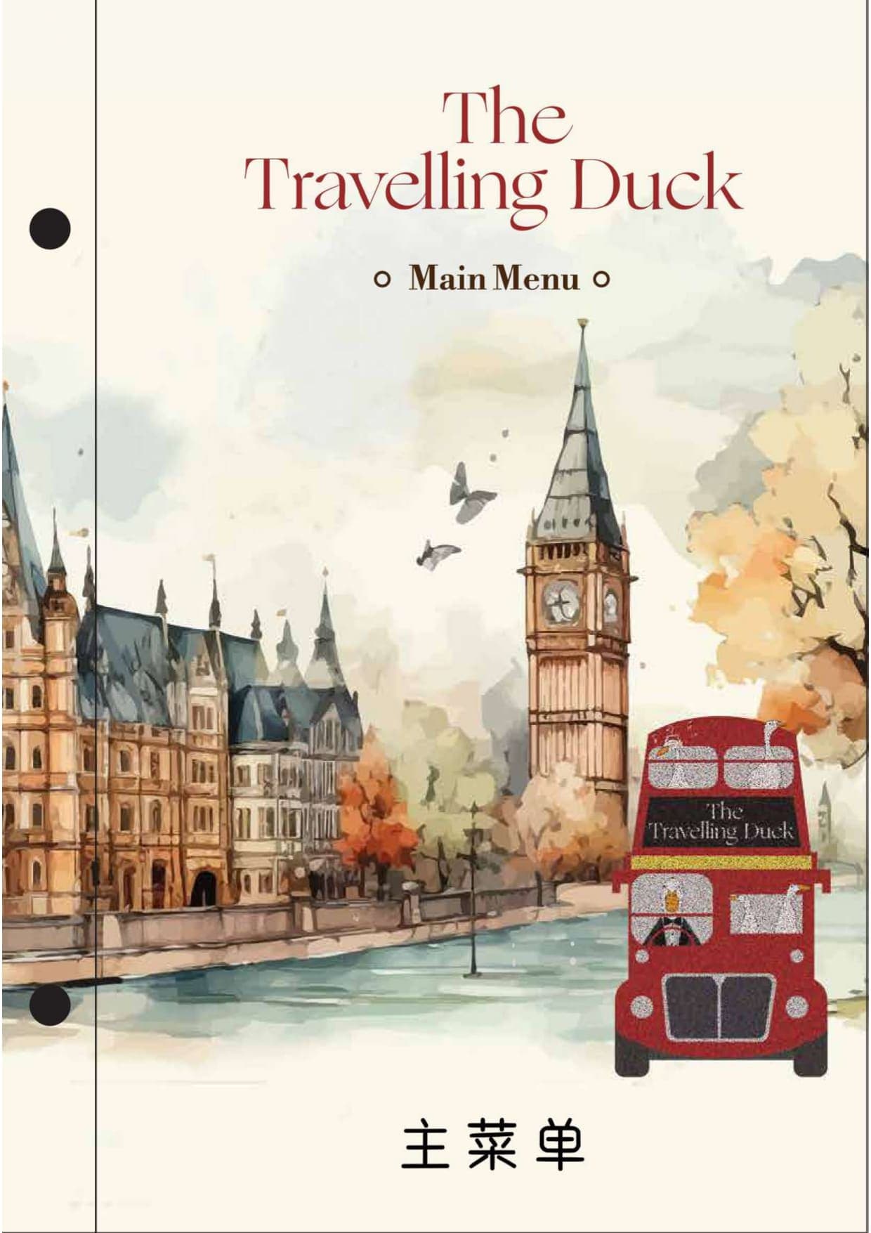 The Travelling Duck • IOI City Mall menu page 1