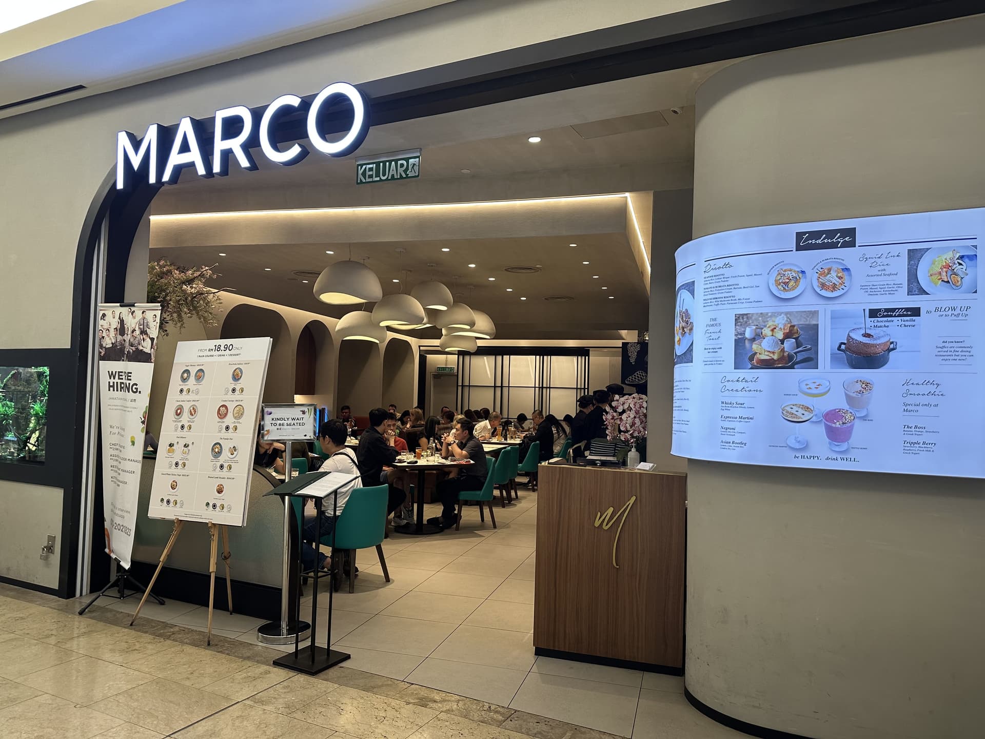 MARCO @ The Gardens Mall restaurant