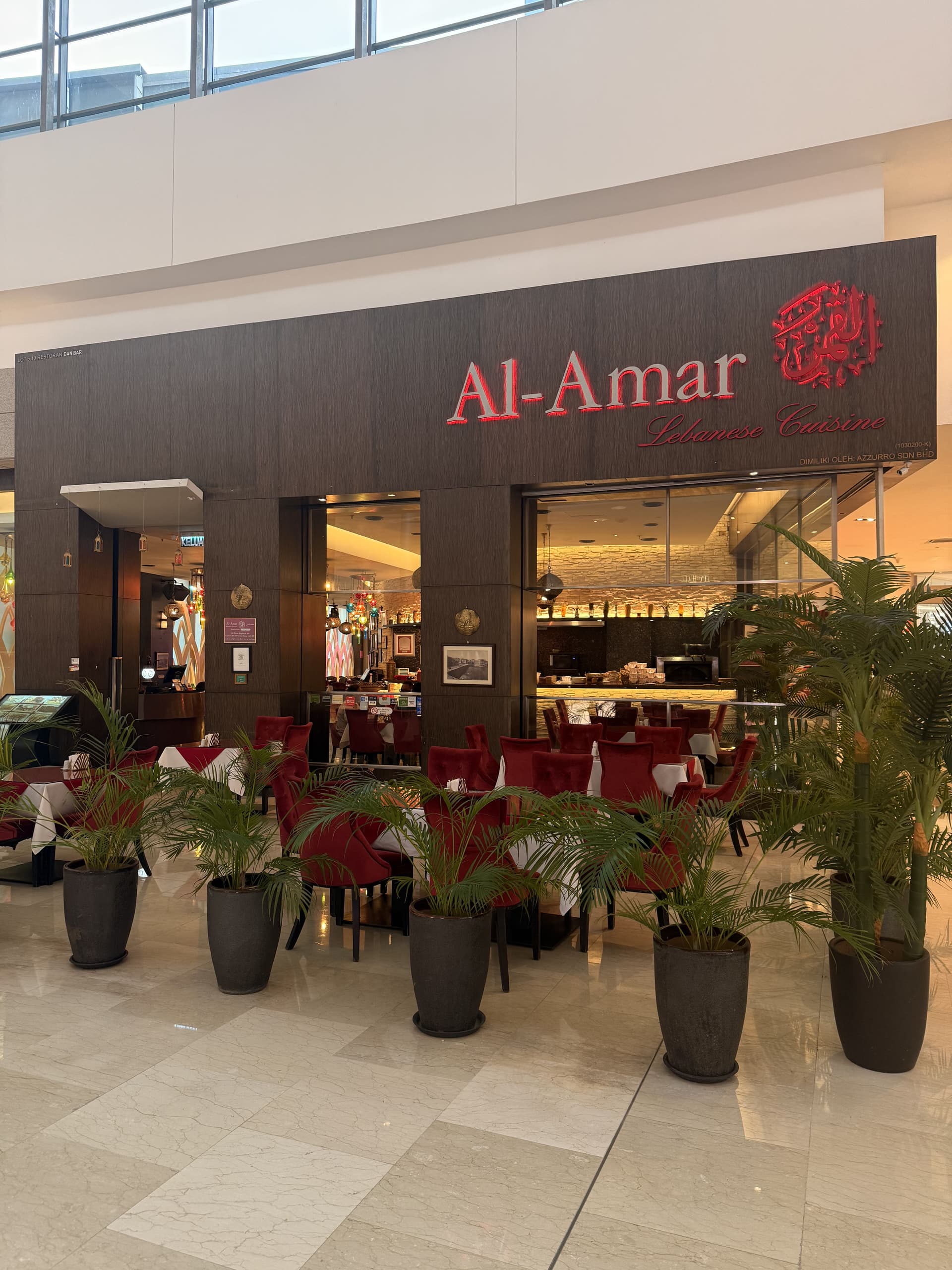 Al Amar Lebanese Cuisine @ Pavilion restaurant